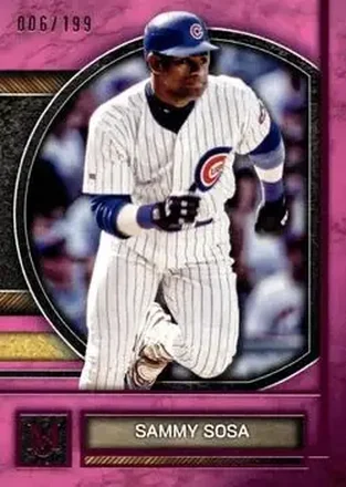 2025 Topps Museum Collection - Pink Sapphire #76 - Sammy Sosa - Chicago Cubs