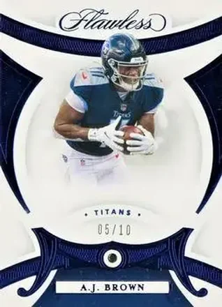 2020 Panini Flawless - Sapphire #48 - A.J. Brown - Tennessee Titans