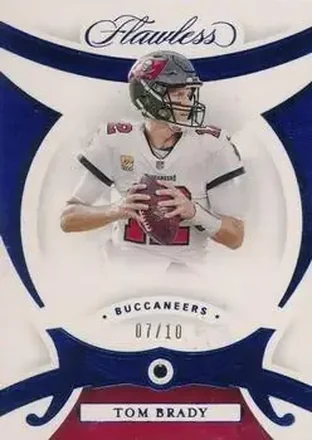 2020 Panini Flawless - Sapphire #57 - Tom Brady - Tampa Bay Buccaneers