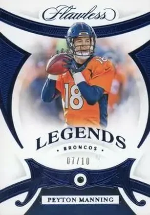 2020 Panini Flawless - Sapphire #78 - Peyton Manning - Denver Broncos