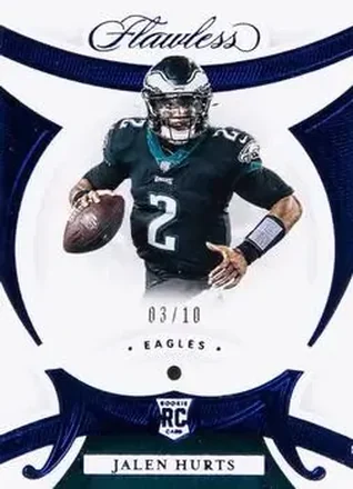 2020 Panini Flawless - Sapphire #104 - Jalen Hurts - Philadelphia Eagles