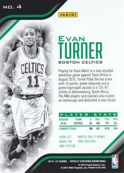 Back of Evan Turner