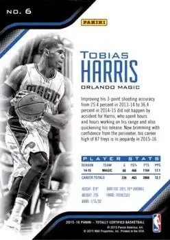 Back of Tobias Harris