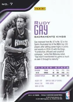 Back of Rudy Gay