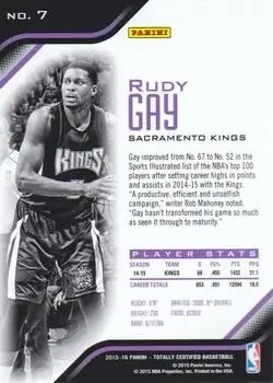 Back of Rudy Gay