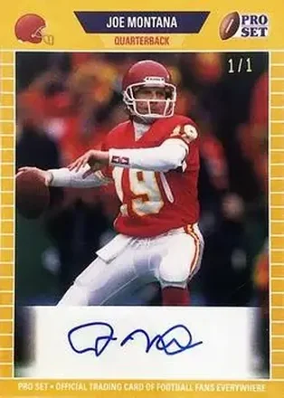 2021 Pro Set Sports - Gold #PSA-JM2 - Joe Montana - Kansas City Chiefs