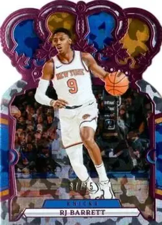 2023-24 Panini Crown Royale - Crystal Pink #91 - RJ Barrett - New York Knicks