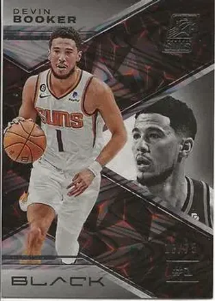 2022-23 Panini Black - Silver #9 - Devin Booker - Phoenix Suns