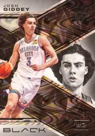 2022-23 Panini Black - Silver #42 - Josh Giddey - Oklahoma City Thunder