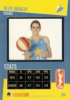 Back of Allie Quigley