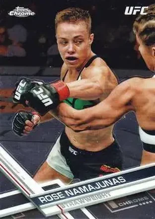 2017 Topps Chrome UFC #1 - Rose Namajunas