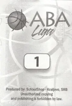 Back of Card #1