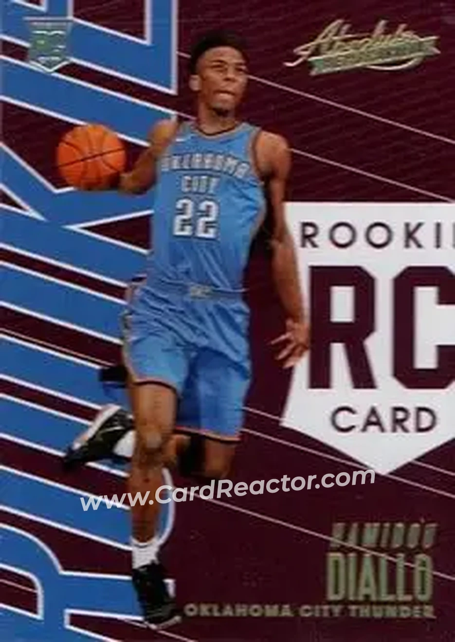 2018-19 Panini Absolute Memorabilia - Maroon #96 - Hamidou Diallo - Oklahoma City Thunder - Front 2018-19 Panini Absolute Memorabilia - Maroon #96 - Hamidou Diallo - Oklahoma City Thunder - Front