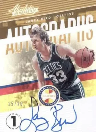 2018-19 Panini Absolute Memorabilia - 10th Anniversary Auto #AA-LB - Larry Bird - Boston Celtics