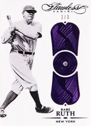 2017 Panini Flawless - Royal Purple Gems #1 - Babe Ruth - New York Yankees
