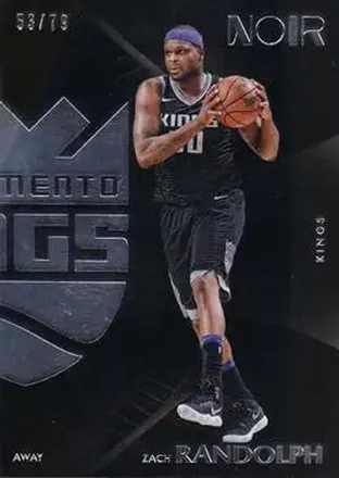 2017-18 Panini Noir #121 - Zach Randolph - Sacramento Kings