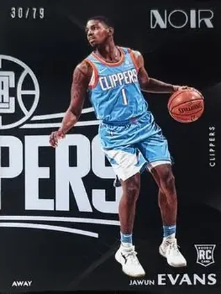 2017-18 Panini Noir #182 - Jawun Evans - Los Angeles Clippers