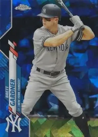 2020 Topps Chrome Sapphire Edition #614 - Brett Gardner - New York Yankees