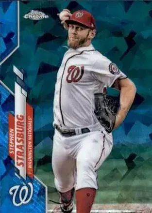 2020 Topps Chrome Sapphire Edition #631 - Stephen Strasburg - Washington Nationals
