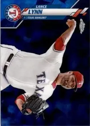 2020 Topps Chrome Sapphire Edition #633 - Lance Lynn - Texas Rangers