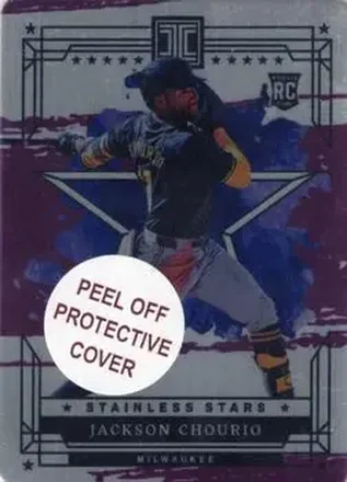 2024 Panini Impeccable - Stainless Stars Purple #1 - Jackson Chourio - Milwaukee Brewers