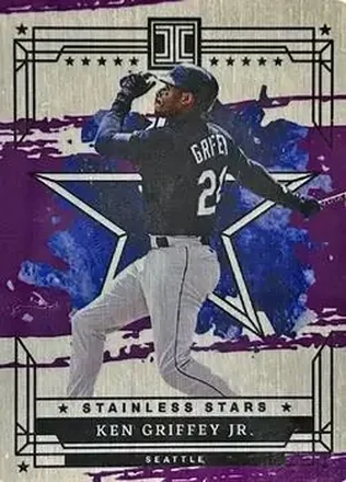 2024 Panini Impeccable - Stainless Stars Purple #5 - Ken Griffey Jr. - Seattle Mariners