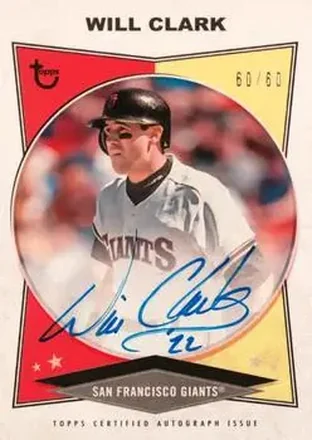 2023 Topps Brooklyn Collection - Autographs #AC-WC - Will Clark - San Francisco Giants