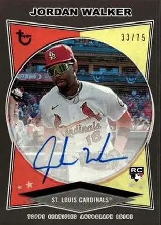 2023 Topps Brooklyn Collection - Autographs Black #AC-JW - Jordan Walker - St. Louis Cardinals