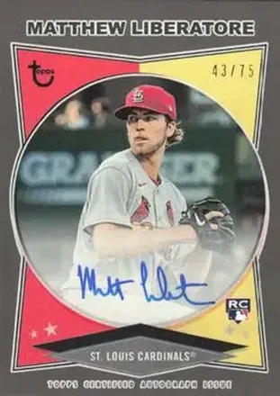 2023 Topps Brooklyn Collection - Autographs Black #AC-ML - Matthew Liberatore - St. Louis Cardinals