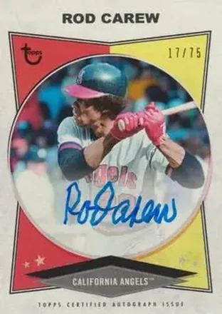 2023 Topps Brooklyn Collection - Autographs Black #AC-RC - Rod Carew - California Angels
