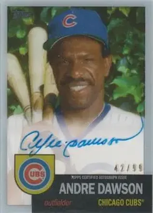 2020 Topps Clearly Authentic - 1953 Reimagined Autographs #RA-AD - Andre Dawson - Chicago Cubs