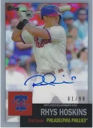 2020 Topps Clearly Authentic - 1953 Reimagined Autographs #RA-RH - Rhys Hoskins - Philadelphia Phillies