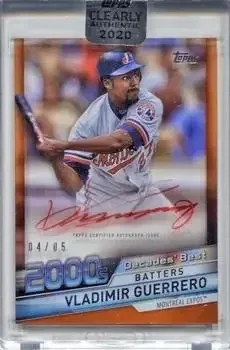 2020 Topps Clearly Authentic feature card