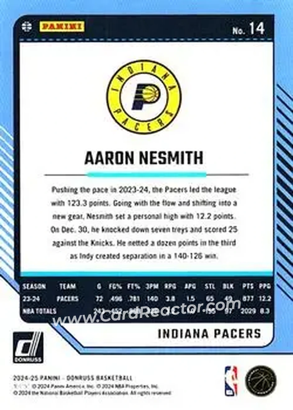 Back of Aaron Nesmith