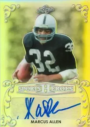 2017 Leaf Metal Sports Heroes #BA-MA1 - Marcus Allen - Los Angeles Raiders