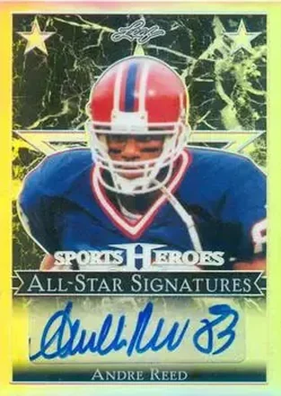 2017 Leaf Metal Sports Heroes - All-Star Signatures #AS-AR1 - Andre Reed - Buffalo Bills