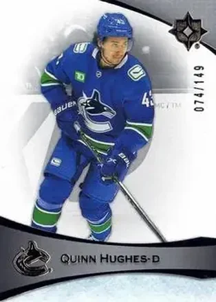 2022-23 Upper Deck Ultimate Collection #60 - Quinn Hughes - Vancouver Canucks