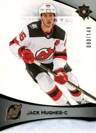 2022-23 Upper Deck Ultimate Collection #69 - Jack Hughes - New Jersey Devils