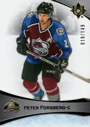2022-23 Upper Deck Ultimate Collection #91 - Peter Forsberg - Colorado Avalanche