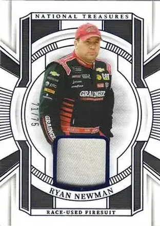 2025 Panini National Treasures - Race Used Firesuit Blue #RUF-RNM - Ryan Newman - Richard Childress Racing