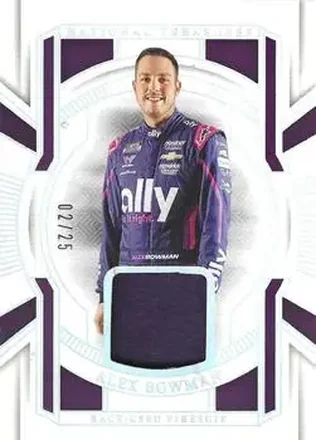 2025 Panini National Treasures - Race Used Firesuit Holo Silver #RUF-ABN - Alex Bowman - Hendrick Motorsports