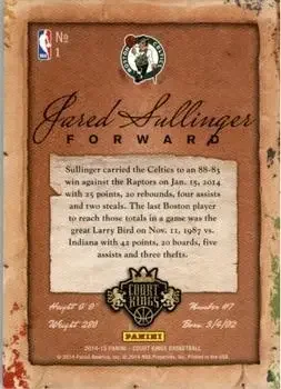 Back of Jared Sullinger