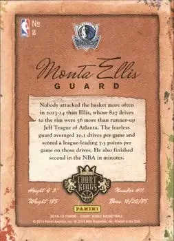 Back of Monta Ellis