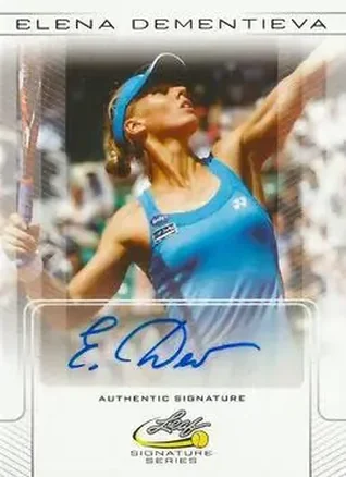 2017 Leaf Signature Series #BA-ED1 - Elena Dementieva