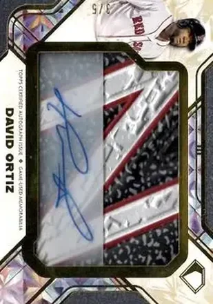 2025 Topps Diamond Icons - Autographed Preeminent Pieces Red #PPRA-DO - David Ortiz - Boston Red Sox