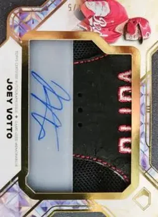 2025 Topps Diamond Icons - Autographed Preeminent Pieces Red #PPRA-JV - Joey Votto - Cincinnati Reds