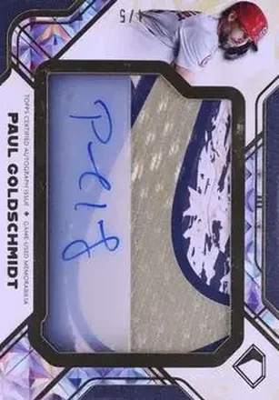2025 Topps Diamond Icons - Autographed Preeminent Pieces Red #PPRA-PG - Paul Goldschmidt - St. Louis Cardinals
