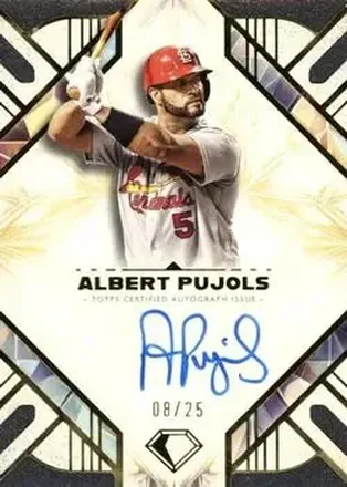 2025 Topps Diamond Icons - Base Autographs #AC-APU - Albert Pujols - St. Louis Cardinals