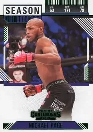 2025 Panini Contenders PFL - Season Ticket Green #33 - Michael Page