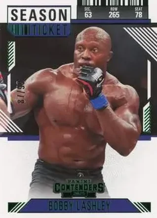 2025 Panini Contenders PFL - Season Ticket Green #61 - Bobby Lashley